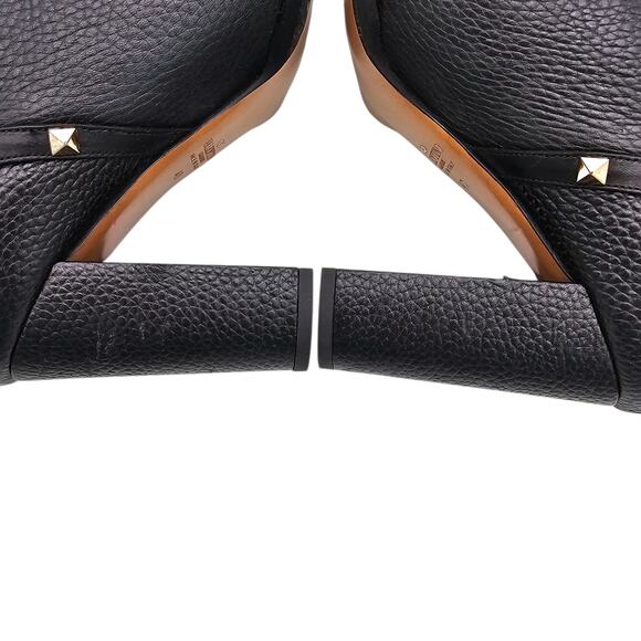 Valentino Garavani Rockstud Block Heel Ankle Boot Black Leather Size 40 US 10 - Picture 11 of 11